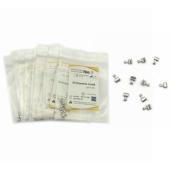 10 Packs Crimpable Hook Dental Orthodontics Sliding Open Surgical Short Type