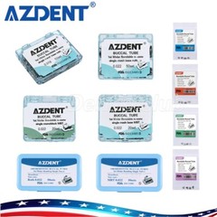 AZDENT Dental Orthodontic Bondable Buccal Tubes 1st Molar Non-Conv MBT/Roth.022