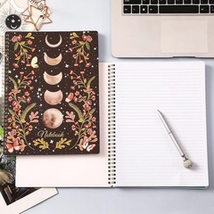 Spiral Notebook – Notebooks Bound with Back Pocket, Lined Journal…