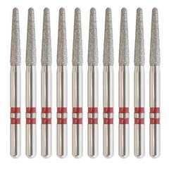 Zirconia Dental Diamond Burs Cutter Round End Taper Fine Grit Z856/016F FG Bur
