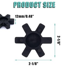 4Pcs L090 LO95 Lovejoy Rubber Spider Insert Closed Fits L-090 L-095 Coupling