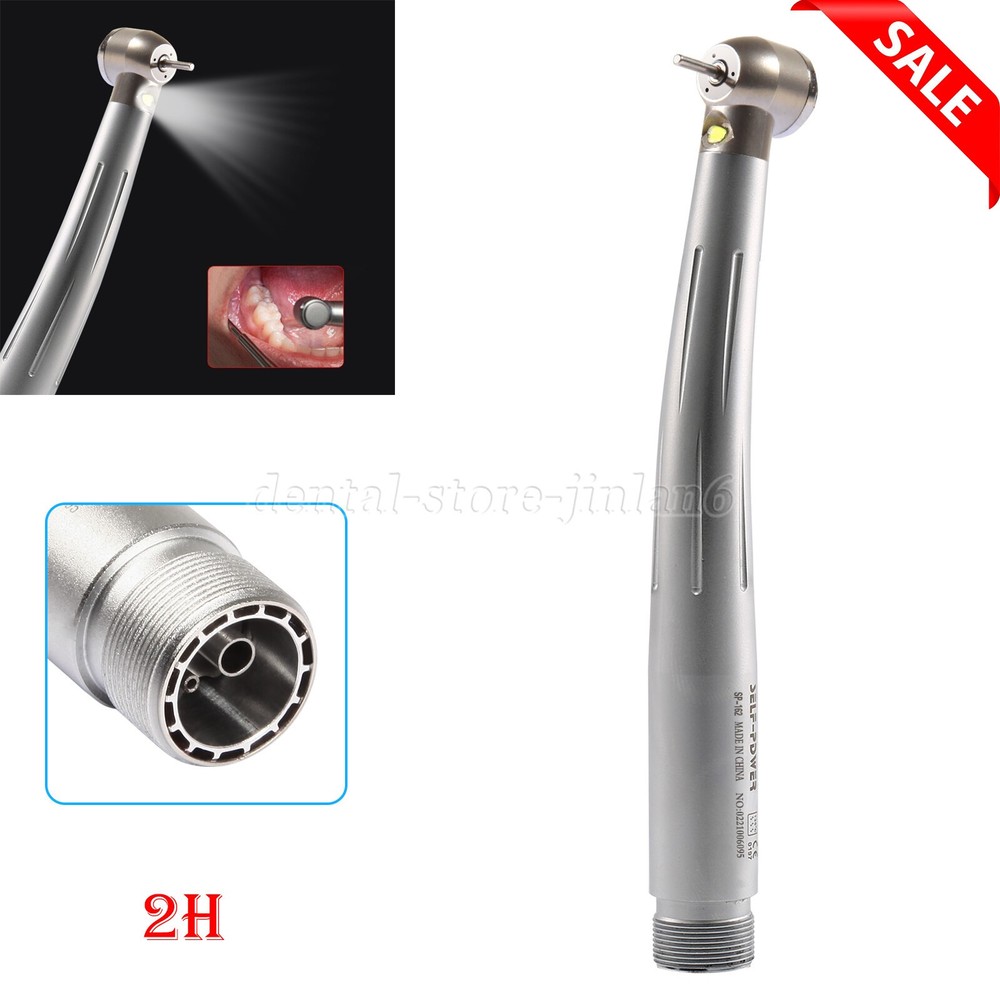 Dental Fiber Optic LED E-generator high speed handpiece Turbine 2 Holes/4 Holes
