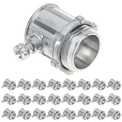 1/2″ Zinc Die Cast EMT Conduit Connectors 25 Pcs Screw Electrical Conduit