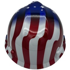 MSA Freedom Series Cap Style Hard Hat One Touch Suspension – Stars and Stripes