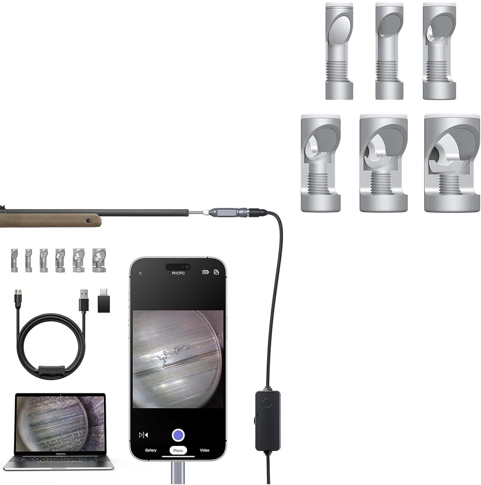 26-inch Rigid Rifle Borescope with 0.2-inch Diameter Probe & 6 LEDs