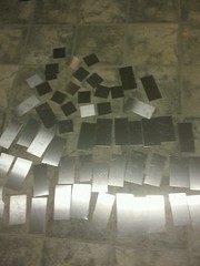 Stainless steel scraps 18 gage Plate random sizes 2 ” to 5 ” TEN PIECE LOT
