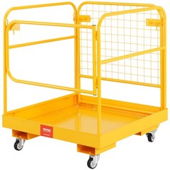 VEVOR 36″x36″ Forklift Safety Cage Work Platform 1200lbs w/Wheels for Aerial