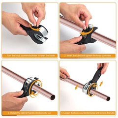 Pipe Cutter Ratchet Tube Tool for Cutting 8-29mm Copper PVC Aluminum Soft Metal
