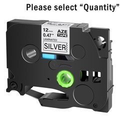 20x TZe-931 Black on Silver 1/2″ TZe Tapes Compatible For Brother PT Cube Plus