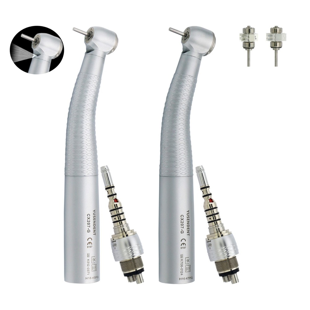 COXO YUSENDENT Dental High Speed Fiber Optic Handpiece 6Holes LED KAVO Coupling