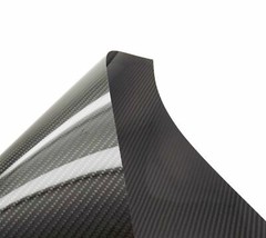 500x400x.3mm 3k Carbon Fiber Veneer Sheet Panel Twill Weave Ultra-High Gloss