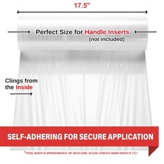 18 Inch Heavy Duty Stretch Wrap 1100sqft 80 Gauge Clear Pallet Shrink Film