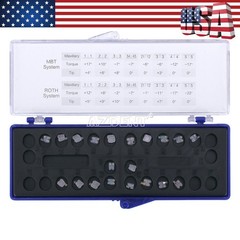 10X AZDENT Dental Orthodontic Clear Ceramic Brackets Braces Roth.022 Hooks 345
