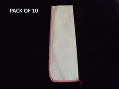 10 PACK OF 3# CLOTH SAUSAGE CASINGS/BAGS – BOLOGNA – SUMMER SAUSAGE (5″ X 18″)