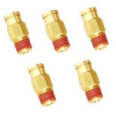 Push to Connect Fittings 1/4″ Tube OD x 1/8″ NPT Male Brass DOT Air Fittings