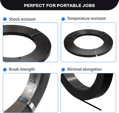 IDL Packaging 1/2″ X .020″ X 200′ Steel Strapping Coil (1100 Lbs Break Strength)