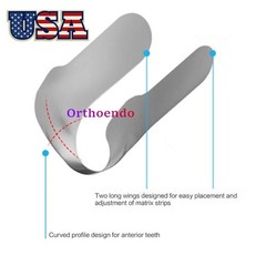 Dental Contoured Anterior Matrix Bands Teeth Restoration Strip Twin Matrices USA