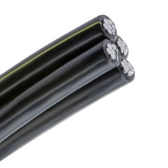 Dyke 2-2-2-4 Aluminum URD Underground Direct Burial Cable 600V