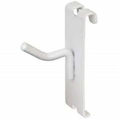2″ Gridwall Hooks – 18 White Hooks For Gridwall or Mini Grid Cube Displays