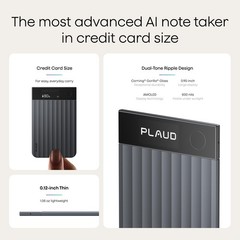 Plaud Note Pro AI Voice Recorder, Transcribe & Summarize with Black