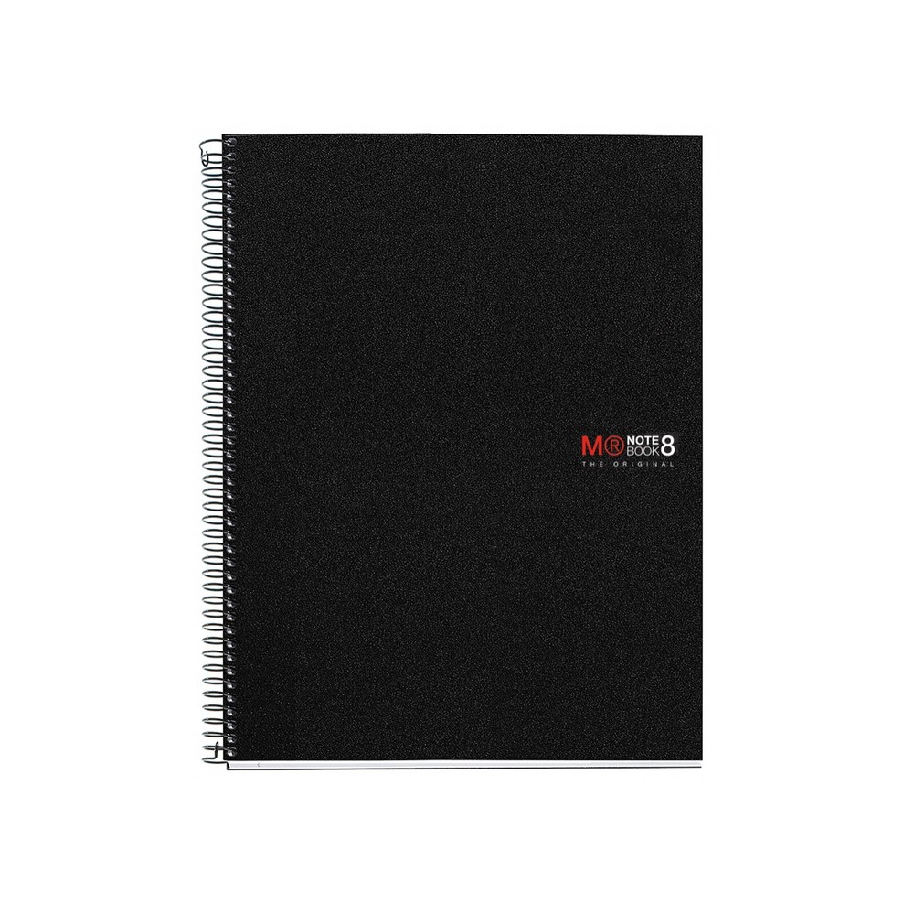 Miquelrius 8-subject Lined Poly Notebook 8.5 X 11 – Black