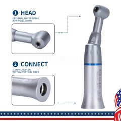 1-5PCS US Dental Slow Low Speed Push Contra Angle Handpiece For CA 2.35mm Burs