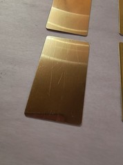 Lot of 25 PERMA PLATE Blank Metal SOCIAL SECURITY Card Name & SSN BRASS FLAGS
