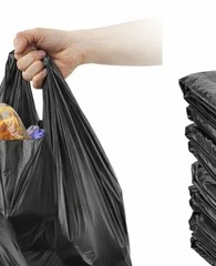 Black T-Shirt Carryout Bags 1000 ct.) by Poly-America