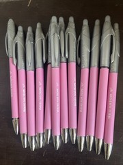 12-CT Paper Mate Flexgrip Elite RT Ballpoint Pink Barrel Black Ink City of Hope
