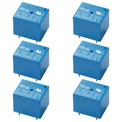 Weasch 6Pcs PCB Power Relay SRD05VDCSLC, DC 5V Coil, 10A 250VAC, SPDT, 5 Pin,…