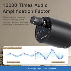 High Quality Water Leak Detector Sensor 0-60dB Sensitivity for Home Pipeline