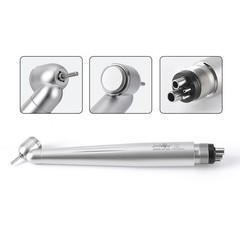 Dental 45° Degree Surgical High Speed Handpiece Push Button 4Holes Single Spray