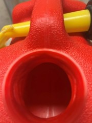 Vintage Chilton 1 Gallon 6 ounces Gas Can + Pre-ban Spout, Model P10