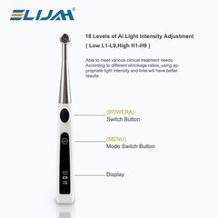 Dental Cordless 1S LED Light Cure Lamp Metal Head LED Curing Light 360° 4 Modes