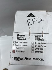 LOREN COOK GEMINI CEILING MOUNTED GCVF 340 VARI FLOW RESTROOM EXHAUST FAN NEW