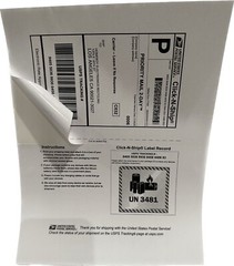 200 Click-N-Ship labels with peal or tear off receipt – USA MADE!