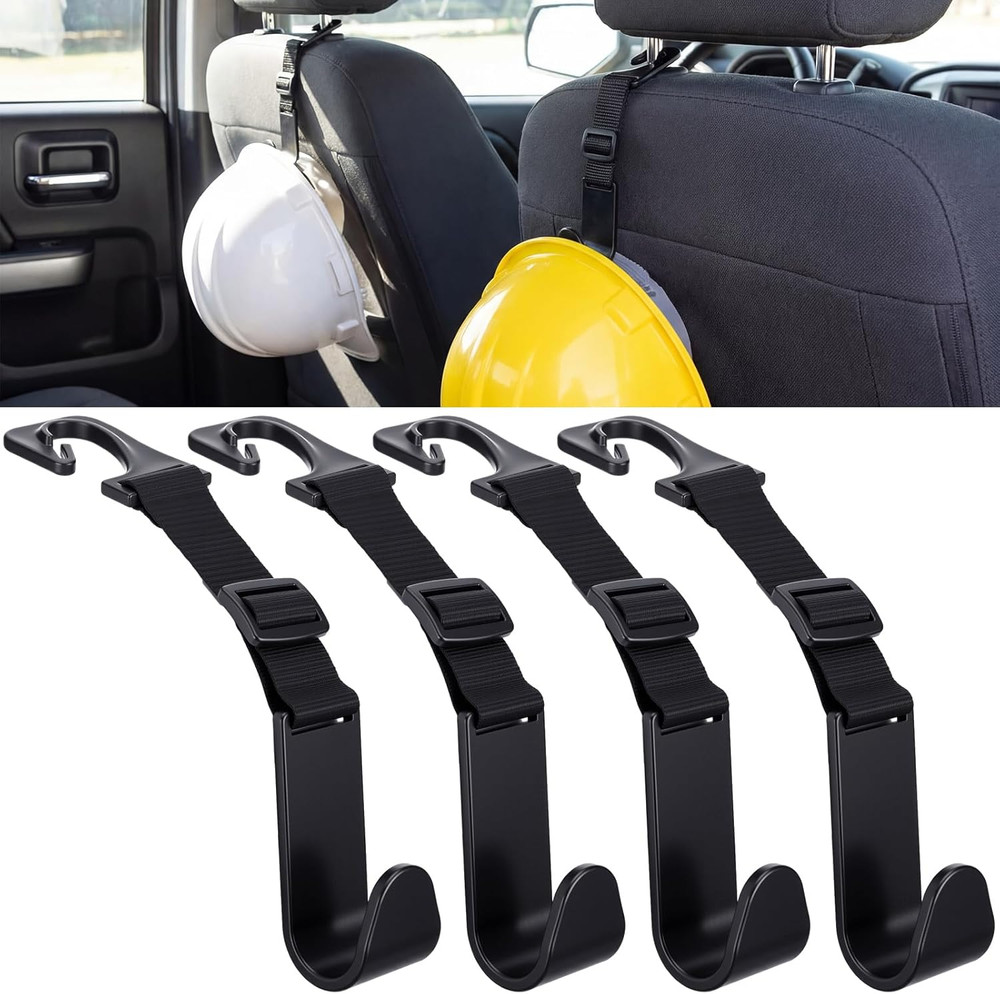 4 Pcs Hard Hat Hook for Truck Adjustable Hard Hat Holder Hardhat Holder for Truc