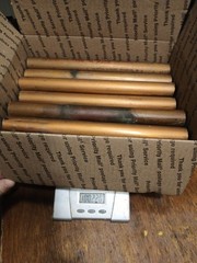 10 pounds of scrap copper Pipe Cut 11″ Long a mixture of 1″ – 2″ pipe.