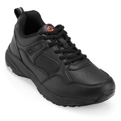NINGO Men Oil Resistant Work Shoes Lace Up Non Slip Shoes Safety Nurse Chef Shoe