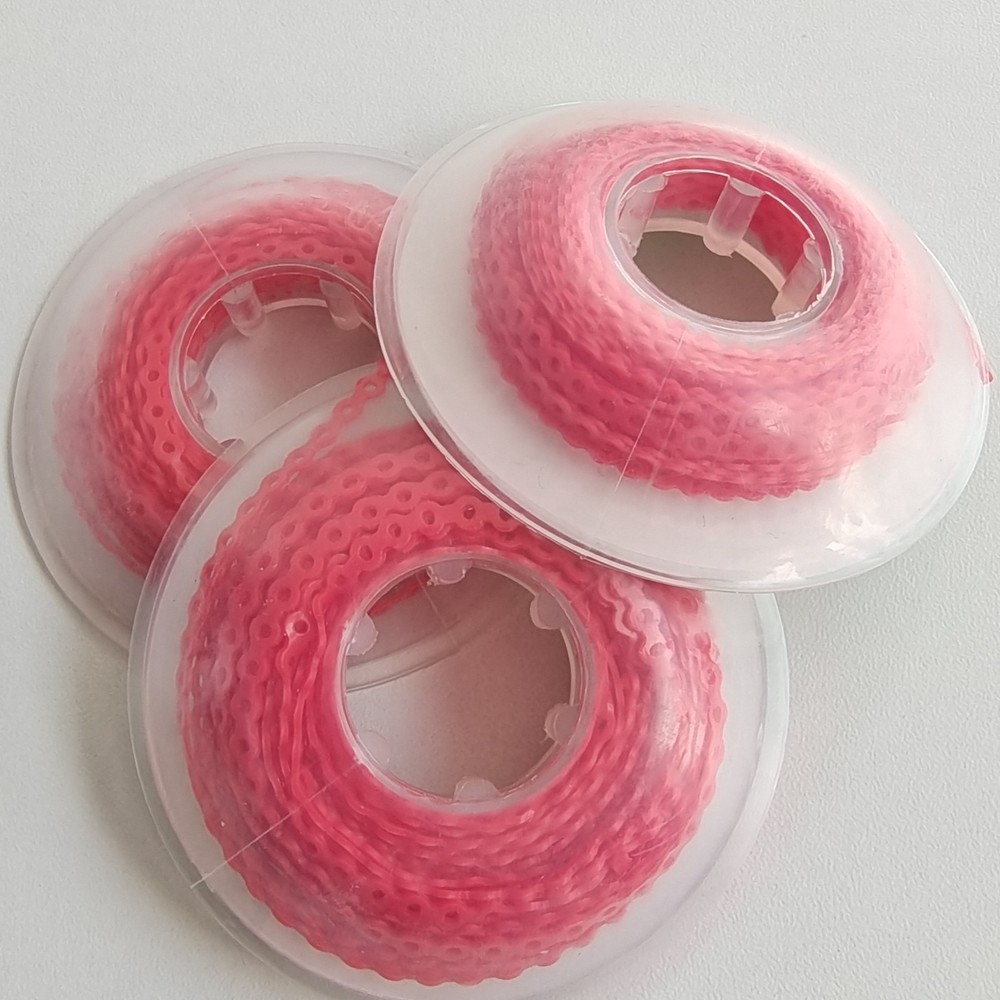 10Rolls Dental Orthodontic Elastolink Chain Long & Short & Continuous Red