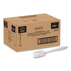 SOLO F6OW Style Setter Medium Weight Fork Cutlery – White (1000/Carton) New
