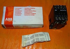 NEW ABB contactor, BC25C-Y01, BC25-30-01, 24 Volt DC coil, 3-pole, 1 Aux contact