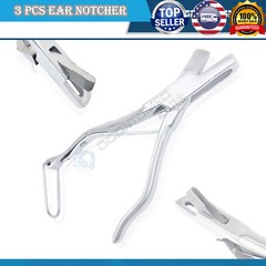 Ear Notcher 6″ U V O Shape Stainless Hog Goat Lamb Sheep IdentificationODM NEW