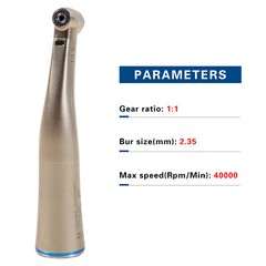 NSK Style Dental LED Optic 1:1 Contra Angle Handpiece Internal Spray E-type Dr