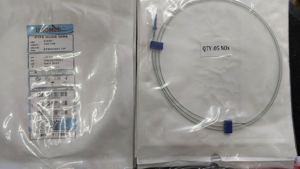 PTFE Guide Wire Size 0.035 Length 150cm Straight 10 Set Urology
