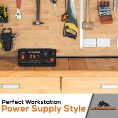 Pyramid PSV40U Bench Power Supply AC-to-DC Converter +USB/LCD+Adjustable Voltage