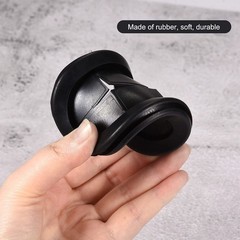 MECCANIXITY Rubber Grommet Mount Size 100 x 50 mm Oval 100 x 50 mm, Black