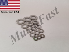 Flat Washer for M3 M4 M5 M6 M8 Screw Size,18-8 Stainless Steel DIN:125