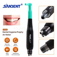 Dental Hygiene Prophy Handpiece Air Motor 2/4H+Straight NoseCone /100x Angles SA