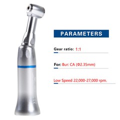 Dental Push / Latch Head Contra Angle Handpiece Slow Low Speed choose